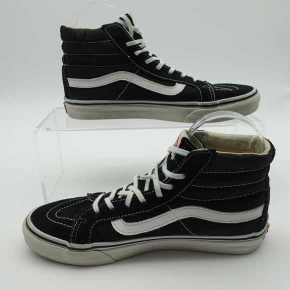 Vans Old Skool Sk8 Women Size 8.5 Shoes Black Skate Sneakers High Top Lace Up - Picture 3 of 9